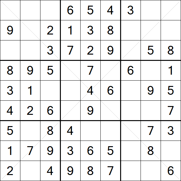 Sudoku X - Simple