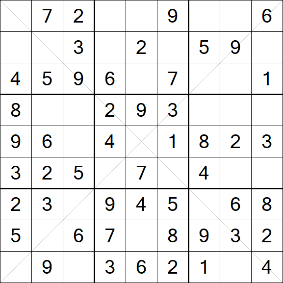 Sudoku X - Simple