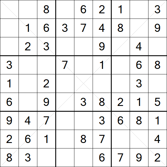 Sudoku X - Easy