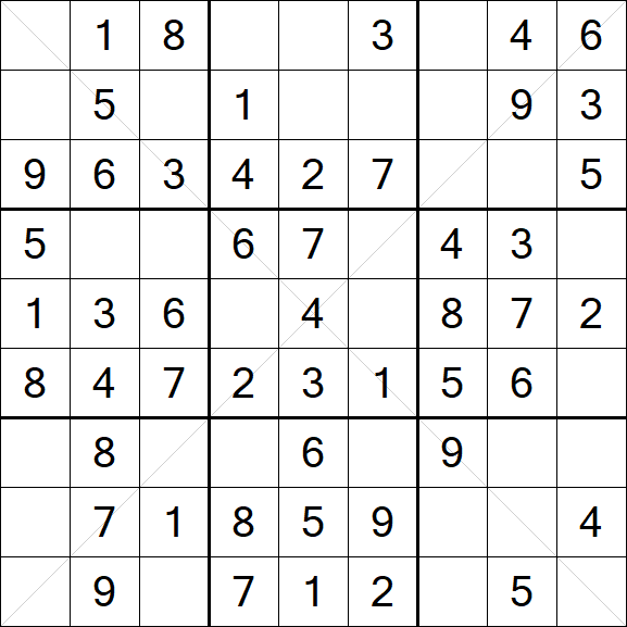 Sudoku X - Easy