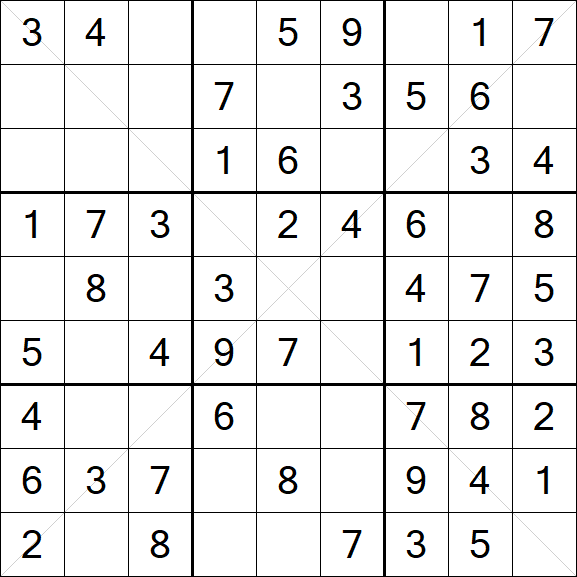 Sudoku X - Easy