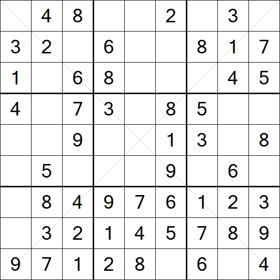 Sudoku X - Easy