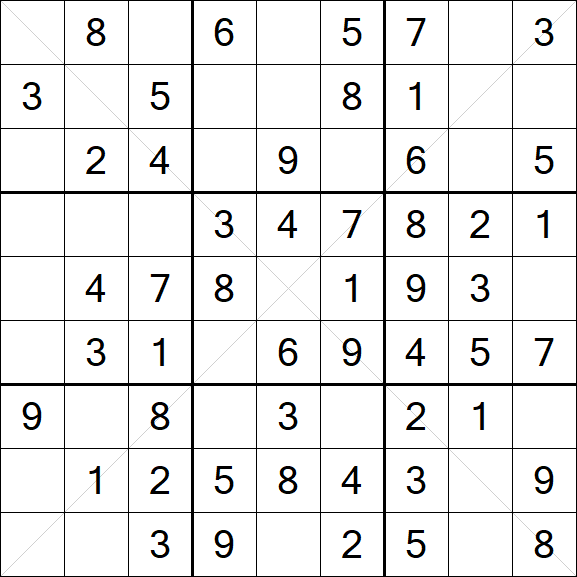 Sudoku X - Easy
