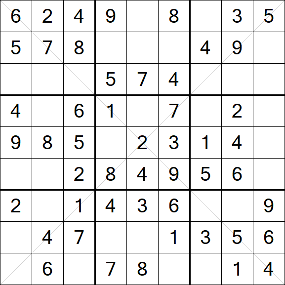 Sudoku X - Easy