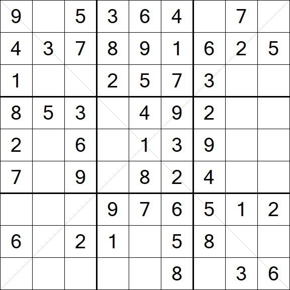Sudoku X - Easy