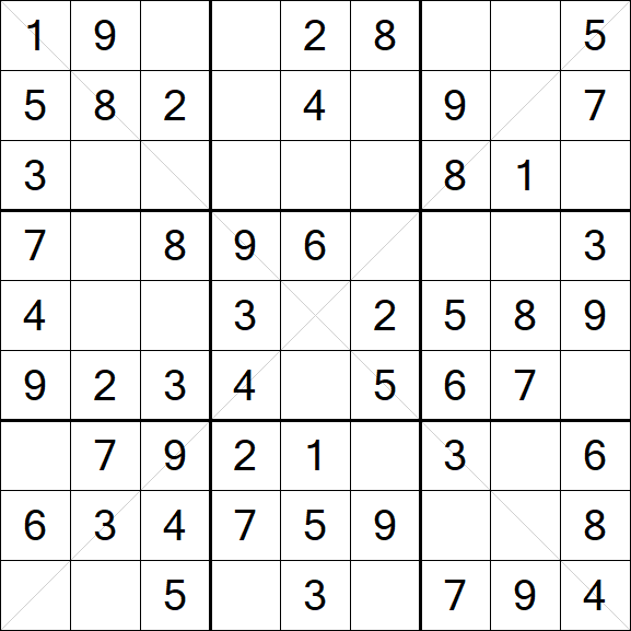 Sudoku X - Easy