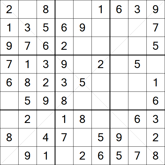 Sudoku X - Easy
