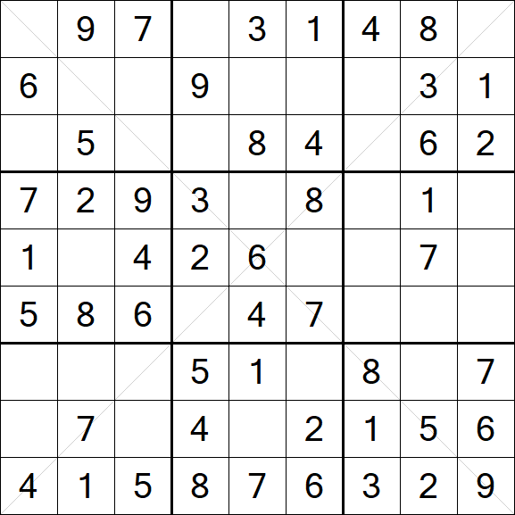 Sudoku X - Easy