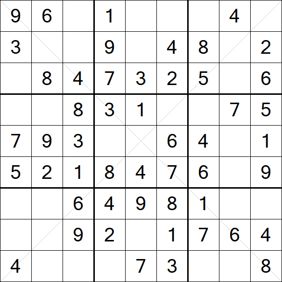 Sudoku X - Easy