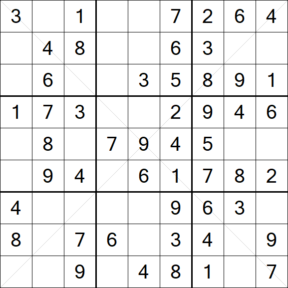 Sudoku X - Easy