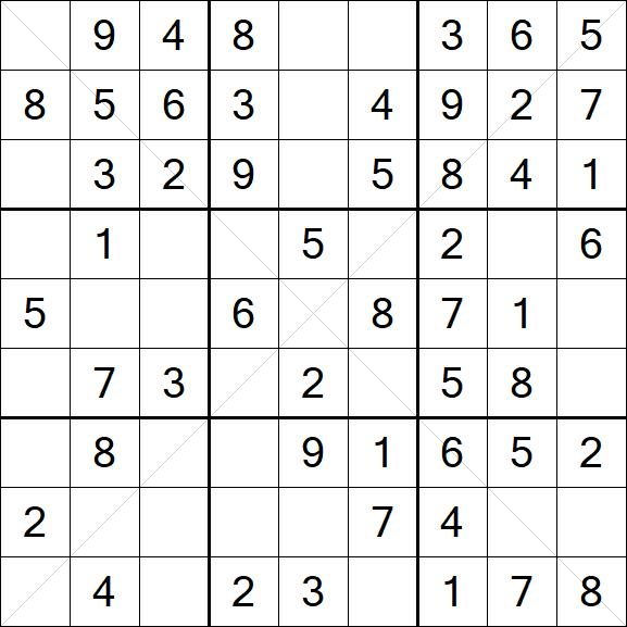 Sudoku X - Einfach