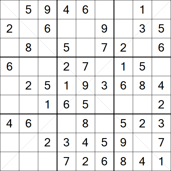 Sudoku X - Easy