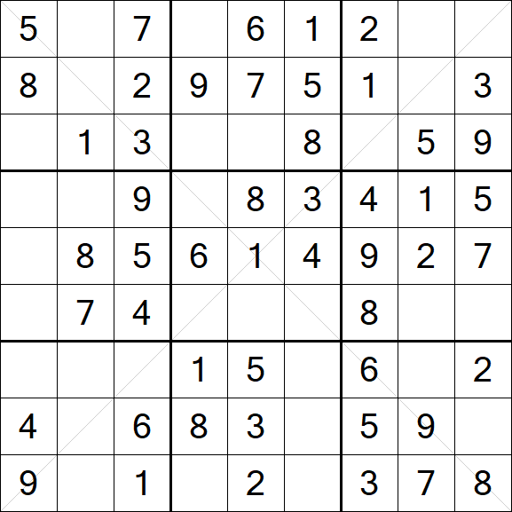 Sudoku X - Easy