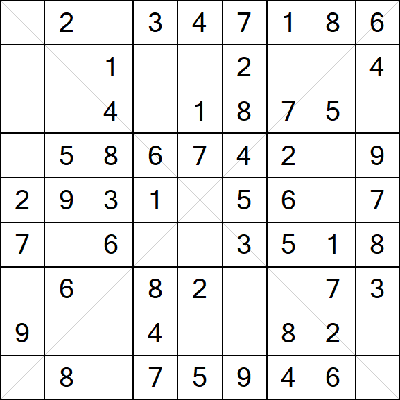 Sudoku X - Easy
