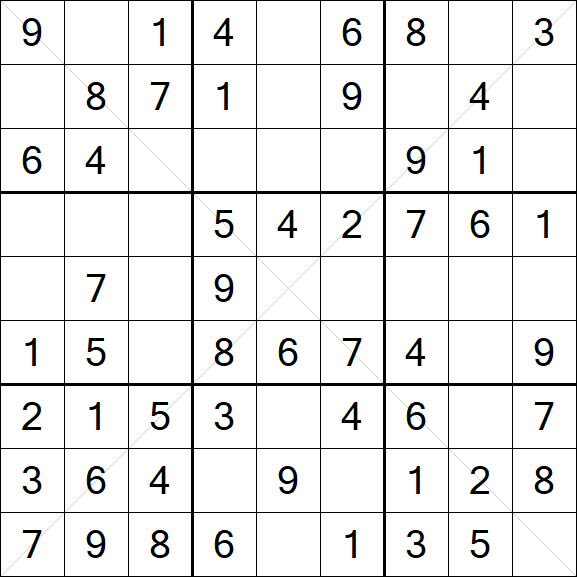 Sudoku X - Easy
