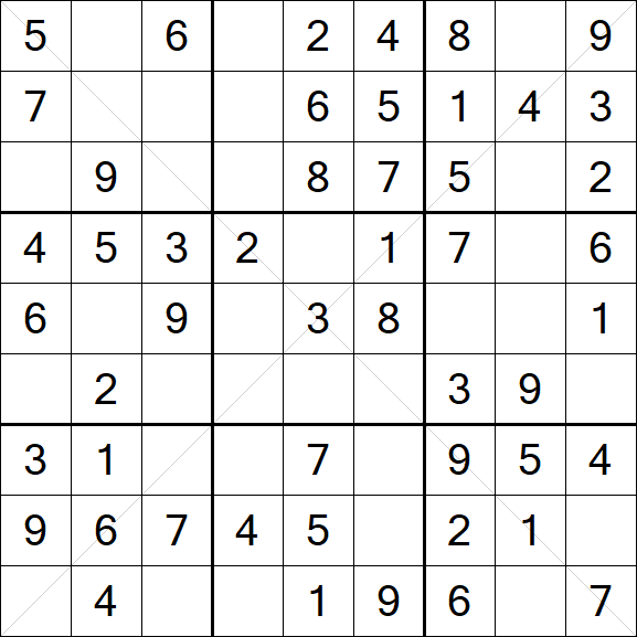 Sudoku X - Easy