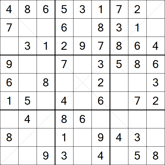 Sudoku X - Einfach