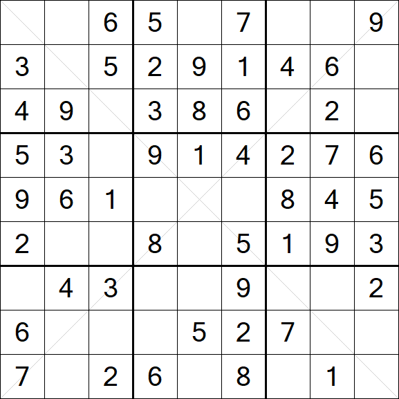 Sudoku X - Easy
