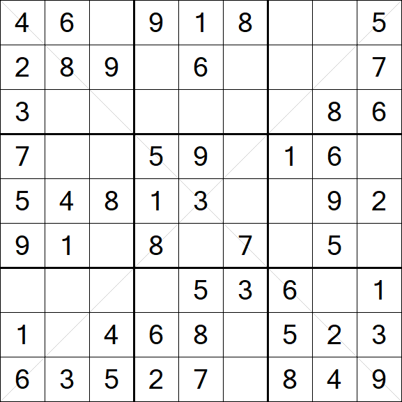 Sudoku X - Easy