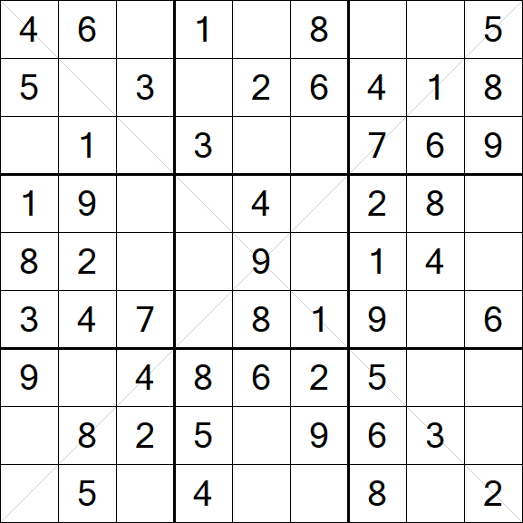 Sudoku X - Easy