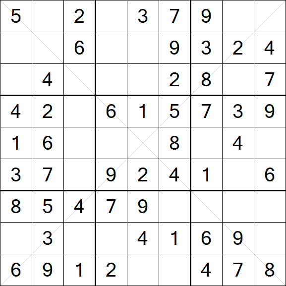 Sudoku X - Easy