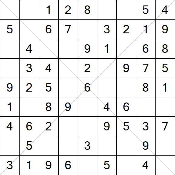 Sudoku X - Easy