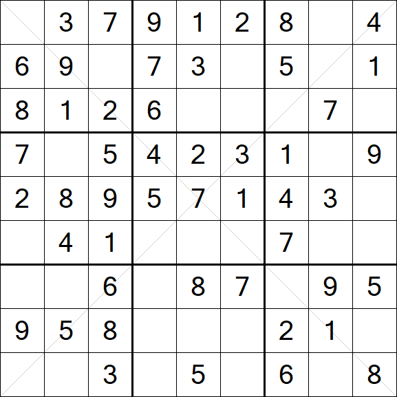 Sudoku X - Easy