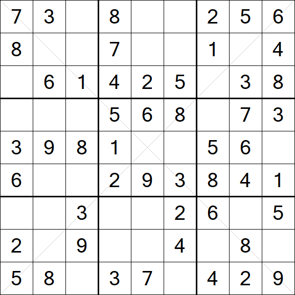 Sudoku X - Easy