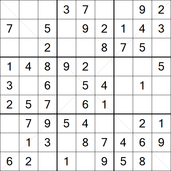 Sudoku X - Easy