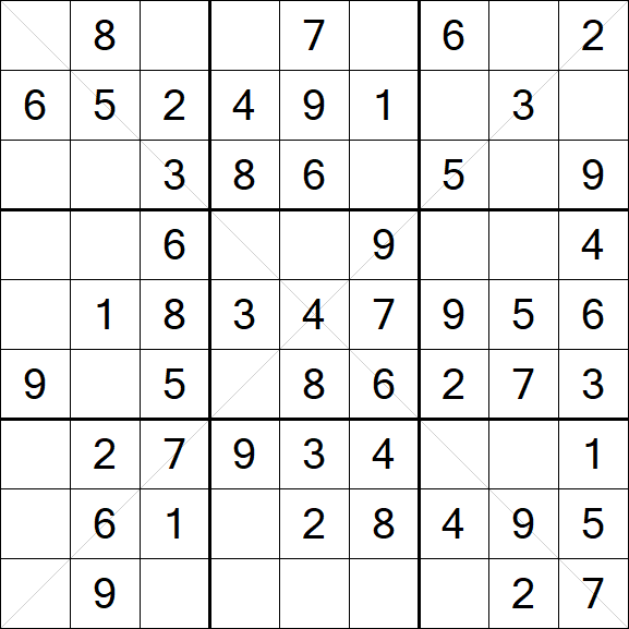 Sudoku X - Easy