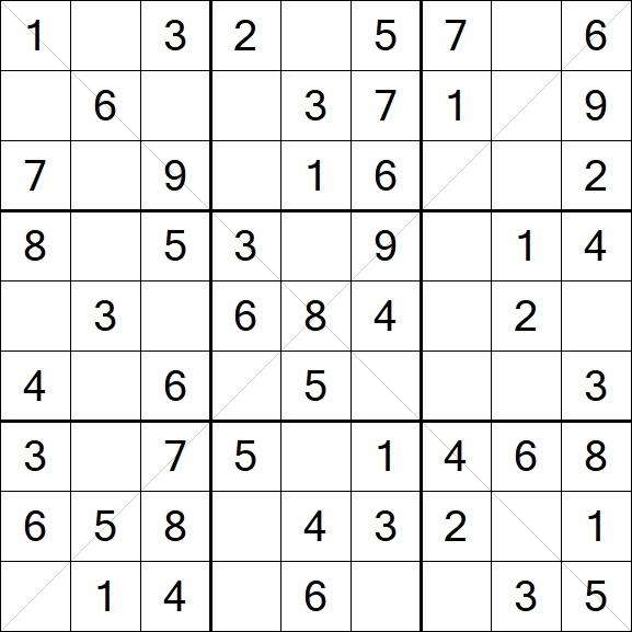 Sudoku X - Easy