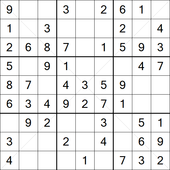 Sudoku X - Einfach