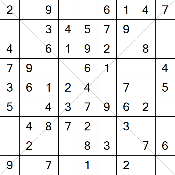 Sudoku X - Einfach