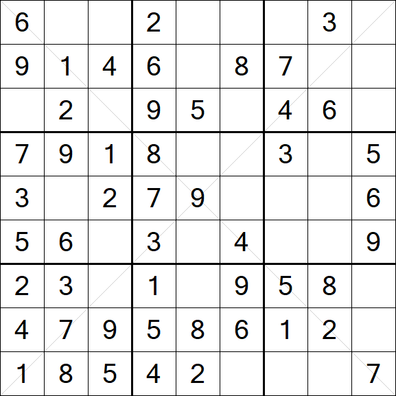 Sudoku X - Fácil