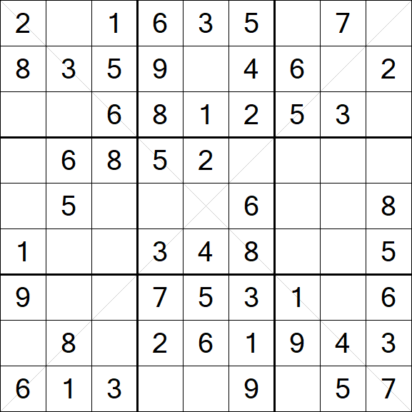 Sudoku X - Fácil