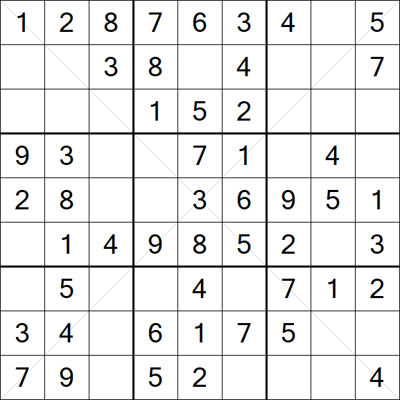 Sudoku X - Easy