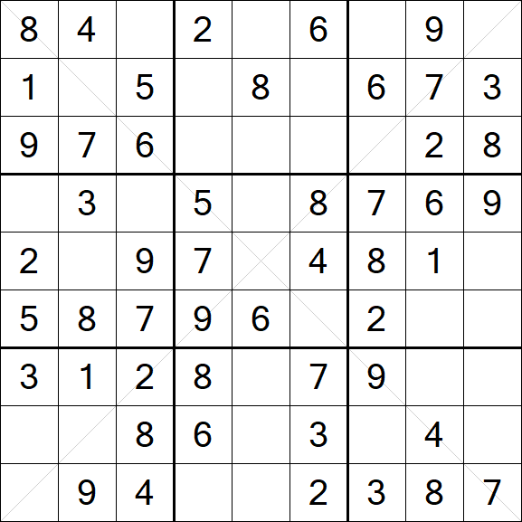 Sudoku X - Einfach