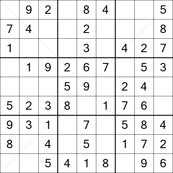 Sudoku X - Easy