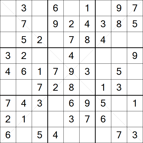 Sudoku X - Einfach