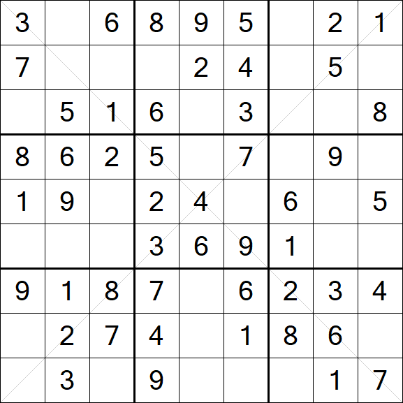 Sudoku X - Simple