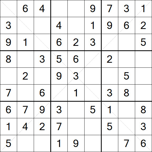 Sudoku X - Simple