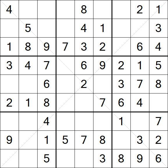 Sudoku X - Simple