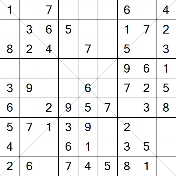 Sudoku X - Simple