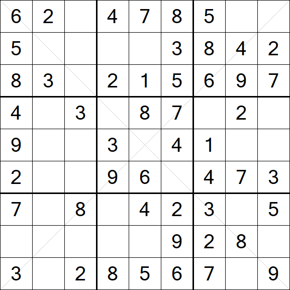 Sudoku X - Simple