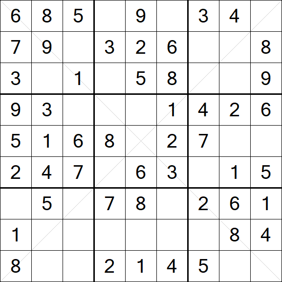 Sudoku X - Simple