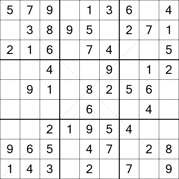 Sudoku X - Simple