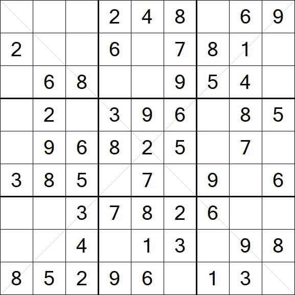 Sudoku X - Simple