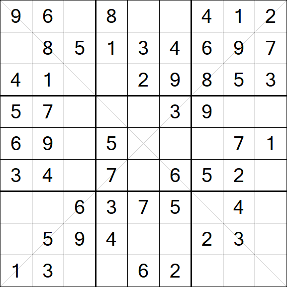Sudoku X - Simple