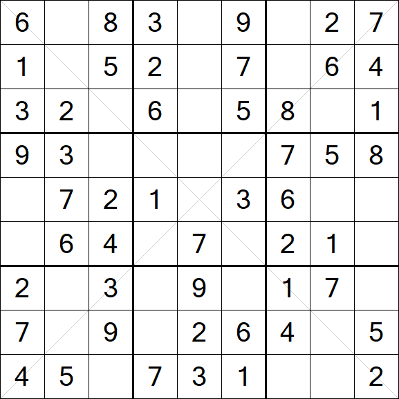 Sudoku X - Einfach