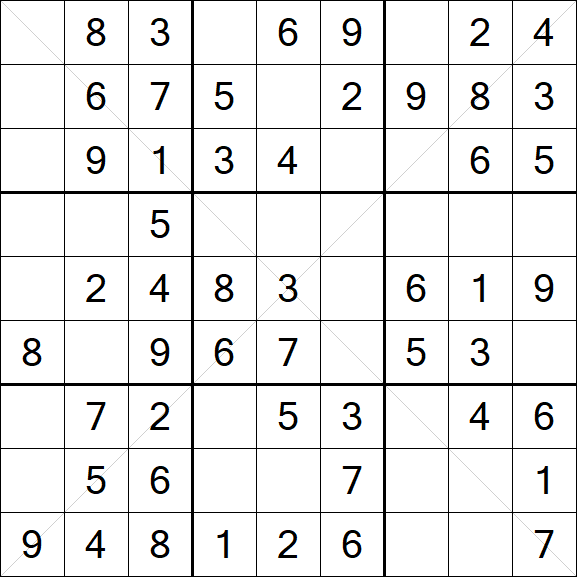 Sudoku X - Fácil